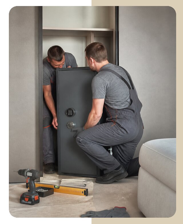 Установка сейфа в доме в Таре по цене от 5658 р. | Дверной